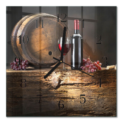 Quadrato orologio da parete Uva per il vino