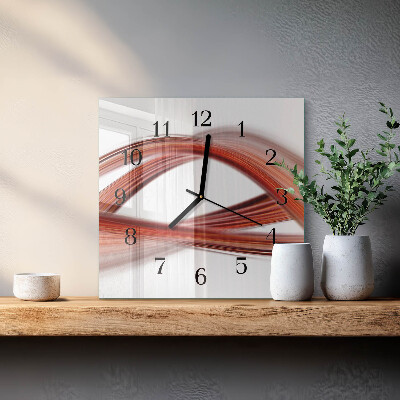 Orologio quadrato Linee astratte