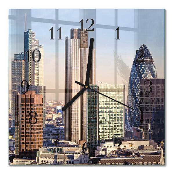 Orologio quadrato in vetro Orizzonte