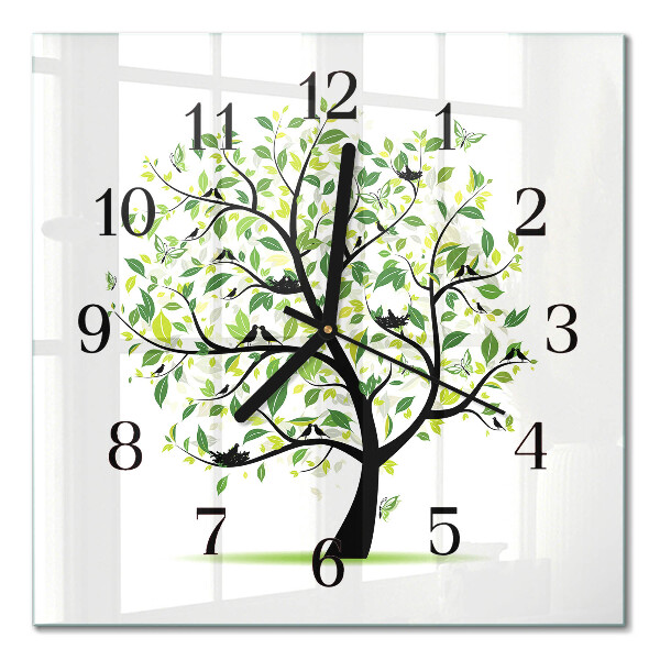 Orologio quadrato Albero