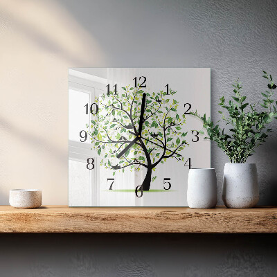 Orologio quadrato Albero