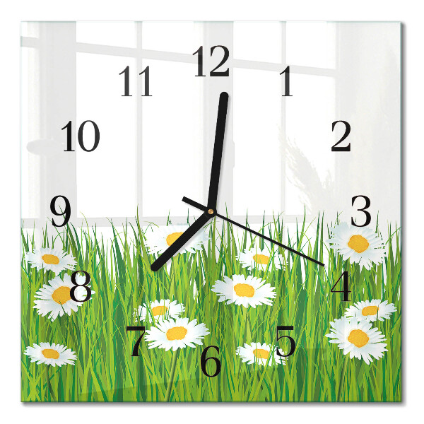 Orologio quadrato in vetro Margherita
