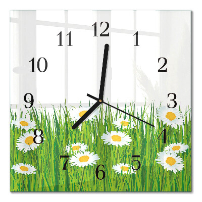 Orologio quadrato in vetro Margherita