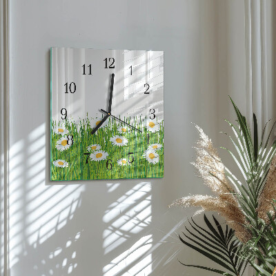 Orologio quadrato in vetro Margherita