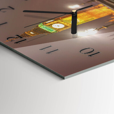 Quadrato orologio in vetro decorativo Big Ben