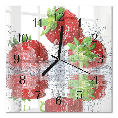 Orologio quadrato Fragole