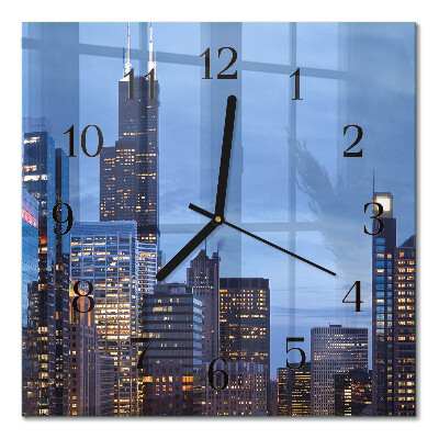 Orologio quadrato in vetro Orizzonte