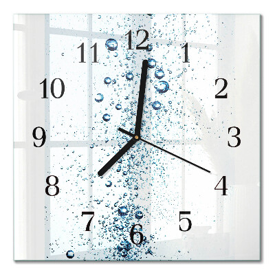 Orologio quadrato in vetro Acqua