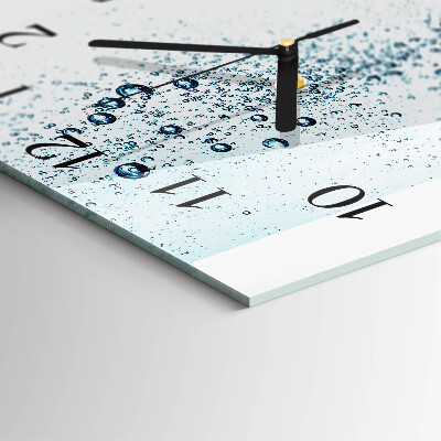 Orologio quadrato in vetro Acqua