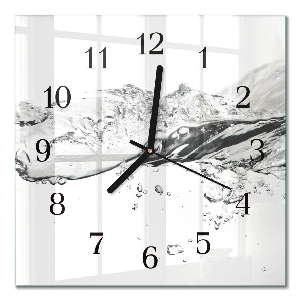 Quadrato orologio da parete Acqua