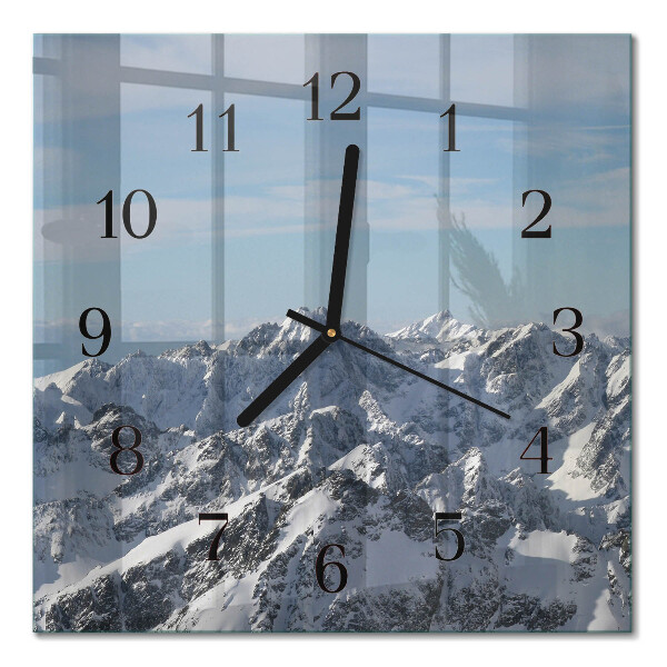 Orologio quadrato Montagne