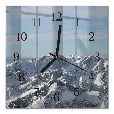 Orologio quadrato Montagne
