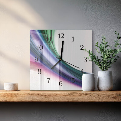 Orologio quadrato Linee astratte