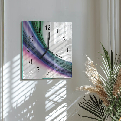 Orologio quadrato Linee astratte