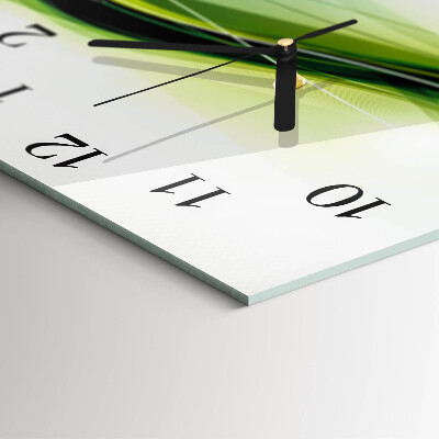 Orologio quadrato in vetro Linee astratte