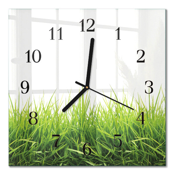 Orologio quadrato in vetro Erba