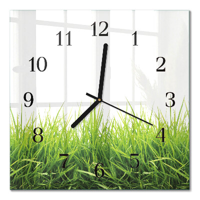 Orologio quadrato in vetro Erba