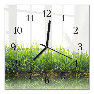 Quadrato orologio da parete Erba