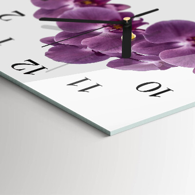 Orologio quadrato Orchidea