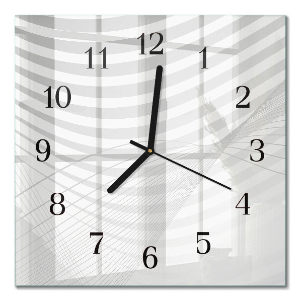 Orologio quadrato Linee astratte