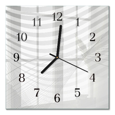 Orologio quadrato Linee astratte