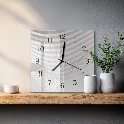Orologio quadrato Linee astratte