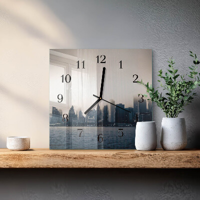 Orologio quadrato in vetro Orizzonte