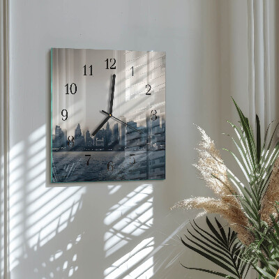 Orologio quadrato in vetro Orizzonte
