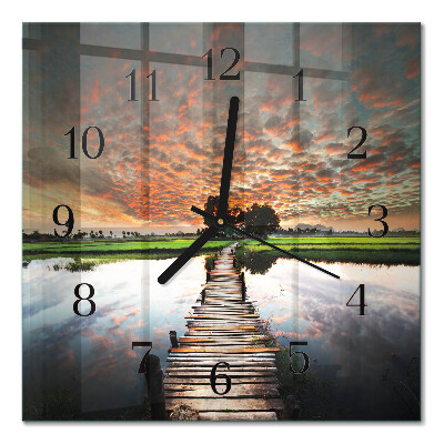 Orologio quadrato Ponte nel prato
