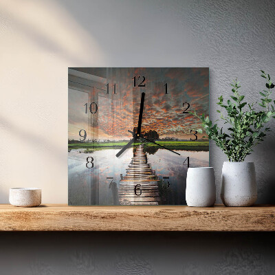Orologio quadrato Ponte nel prato