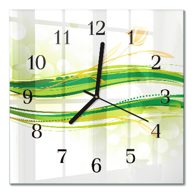Quadrato orologio da parete Linee astratte
