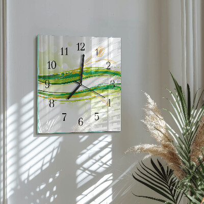 Quadrato orologio da parete Linee astratte