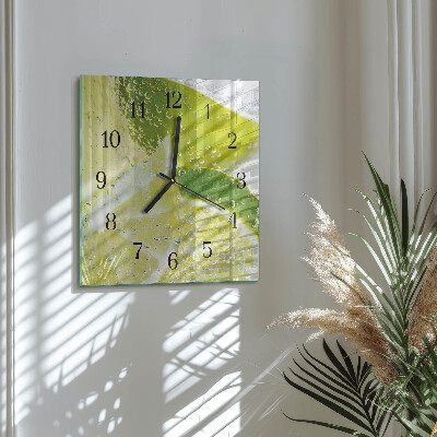 Orologio quadrato in vetro Acqua con lime
