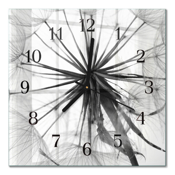 Orologio quadrato in vetro Dente di leone