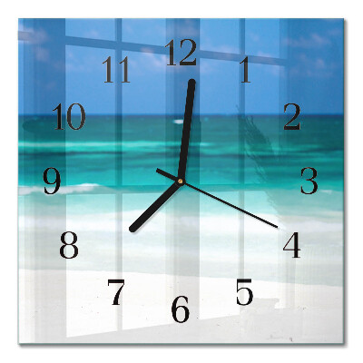 Orologio quadrato Spiaggia mare