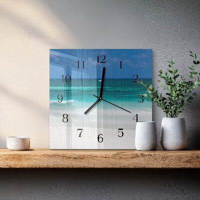 Orologio quadrato Spiaggia mare