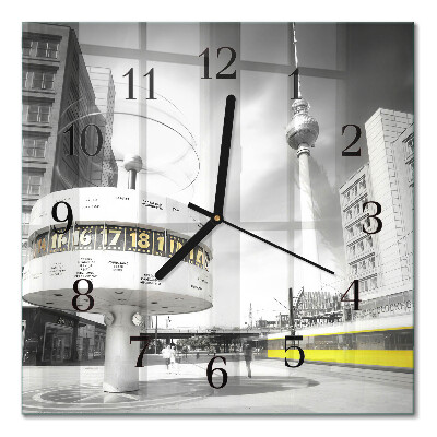Quadrato orologio da parete Berlino