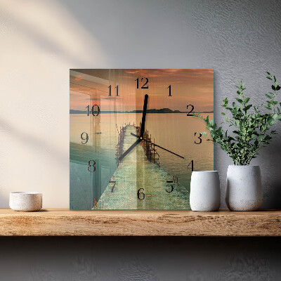 Orologio quadrato in vetro Rete