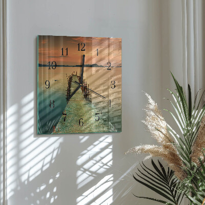 Orologio quadrato in vetro Rete
