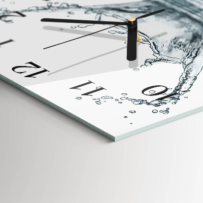 Quadrato orologio da parete Acqua