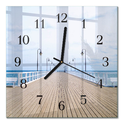 Orologio quadrato in vetro Molo