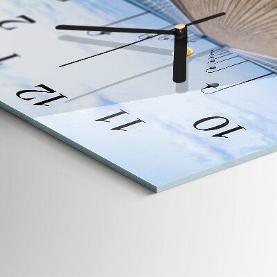 Orologio quadrato in vetro Molo