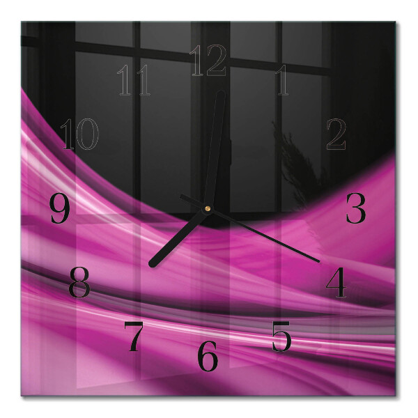 Quadrato orologio da parete Linee astratte