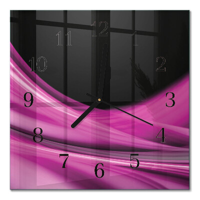 Quadrato orologio da parete Linee astratte