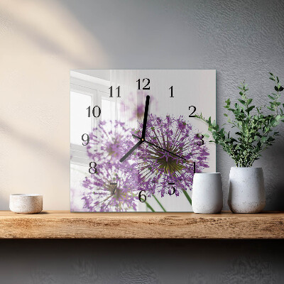 Orologio quadrato Fiore