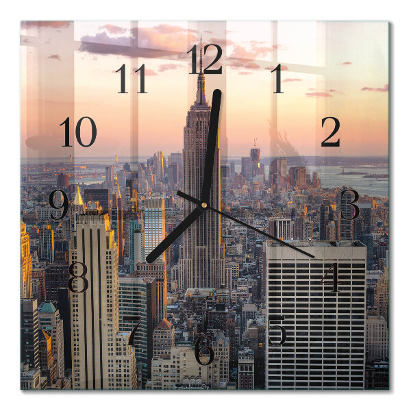 Orologio quadrato in vetro Orizzonte