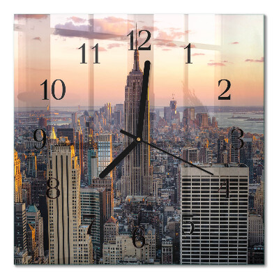 Orologio quadrato in vetro Orizzonte