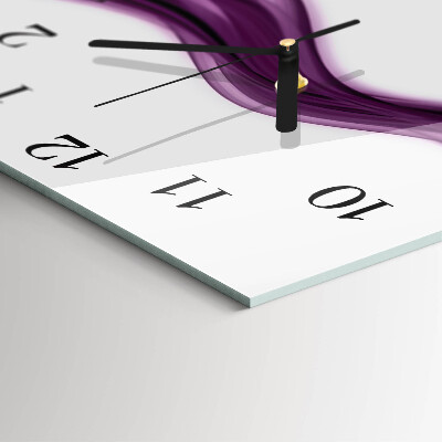 Orologio quadrato in vetro Linee astratte