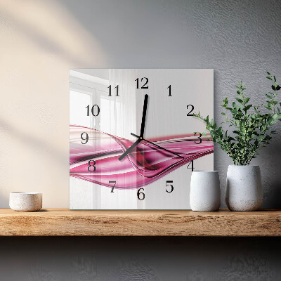 Orologio quadrato Linee astratte