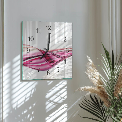 Orologio quadrato Linee astratte